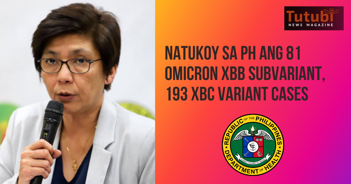 Natukoy Sa PH Ang 81 Omicron XBB Subvariant 193 XBC Variant Cases