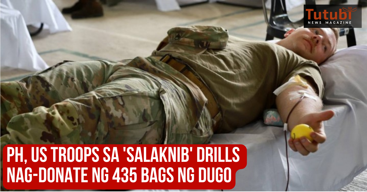 PH US Troops Sa Salaknib Drills Nag Donate Ng 435 Bags Ng Dugo