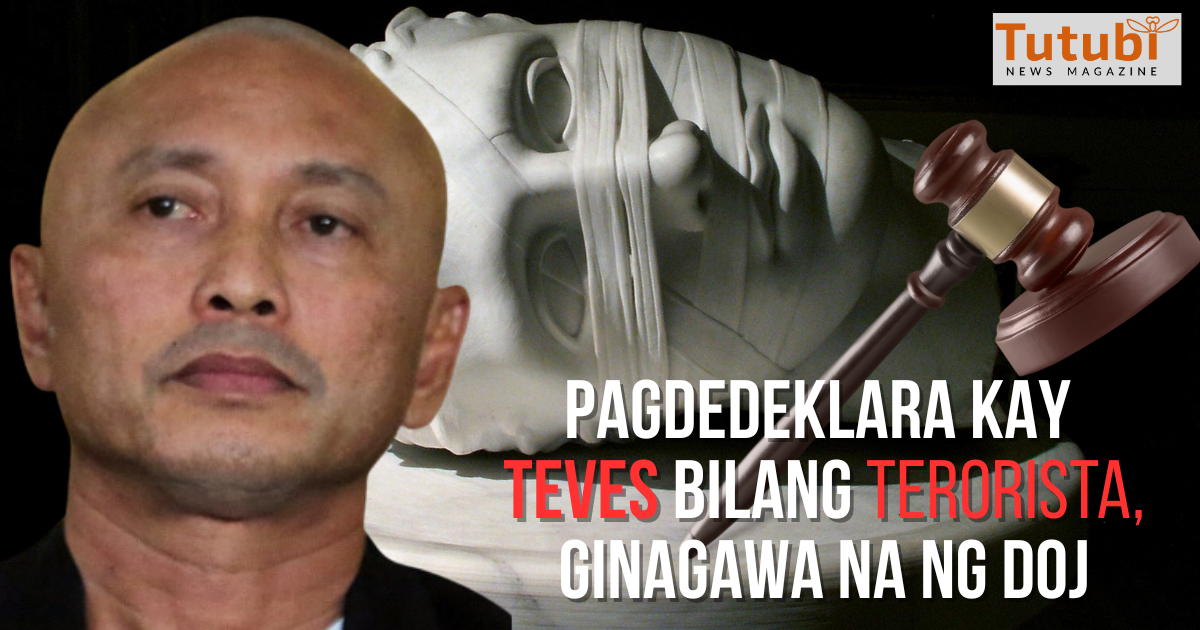 Pagdedeklara Kay Teves Bilang Terorista Ginagawa Na Ng Doj Tutubi