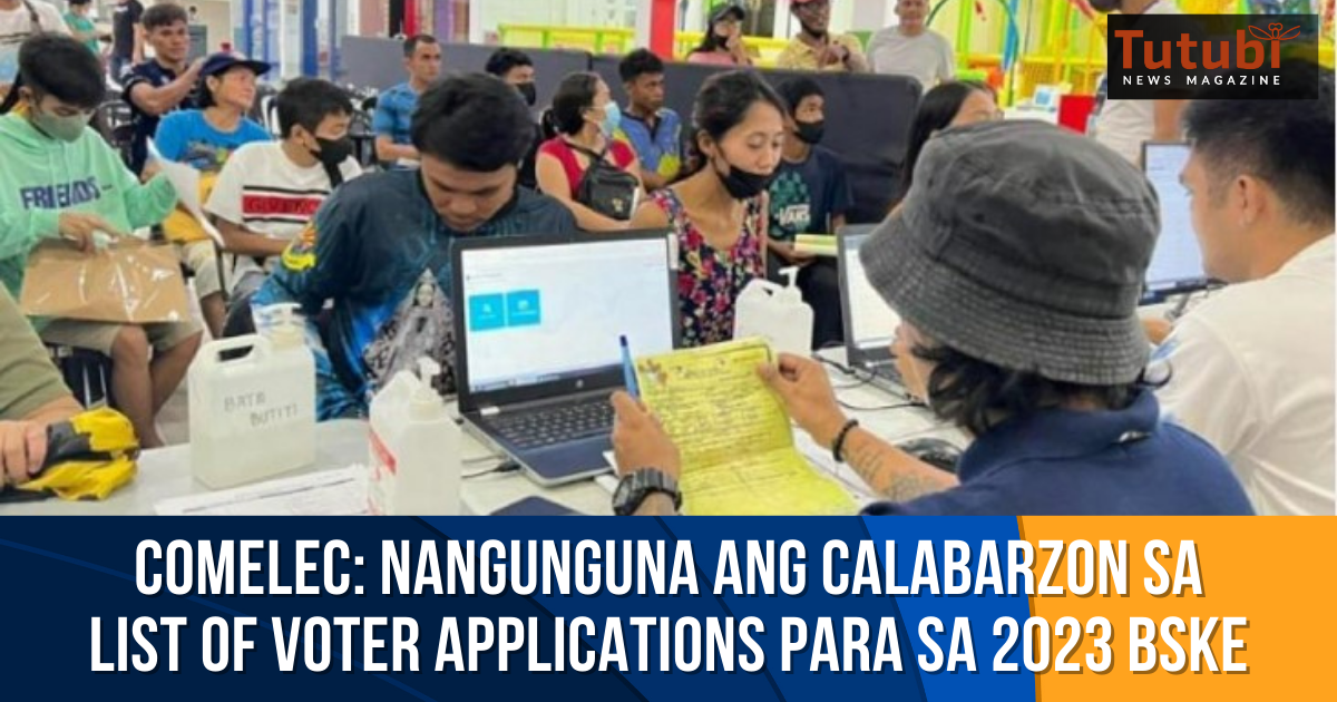 COMELEC: Nangunguna Ang Calabarzon Sa List Of Voter Applications Para ...