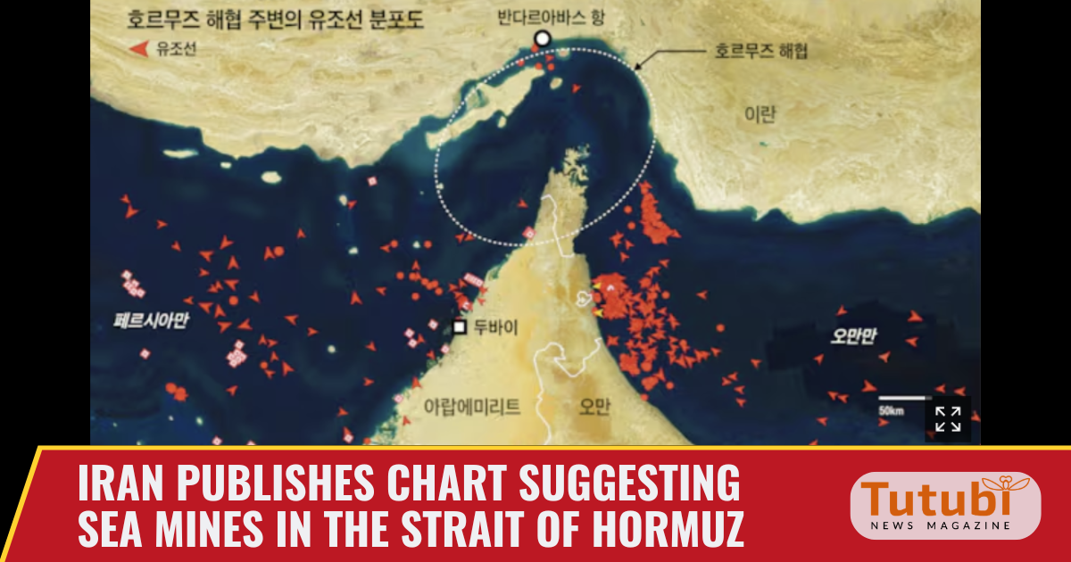 Iran publishes chart showing it may have put sea mines in the Strait of ...